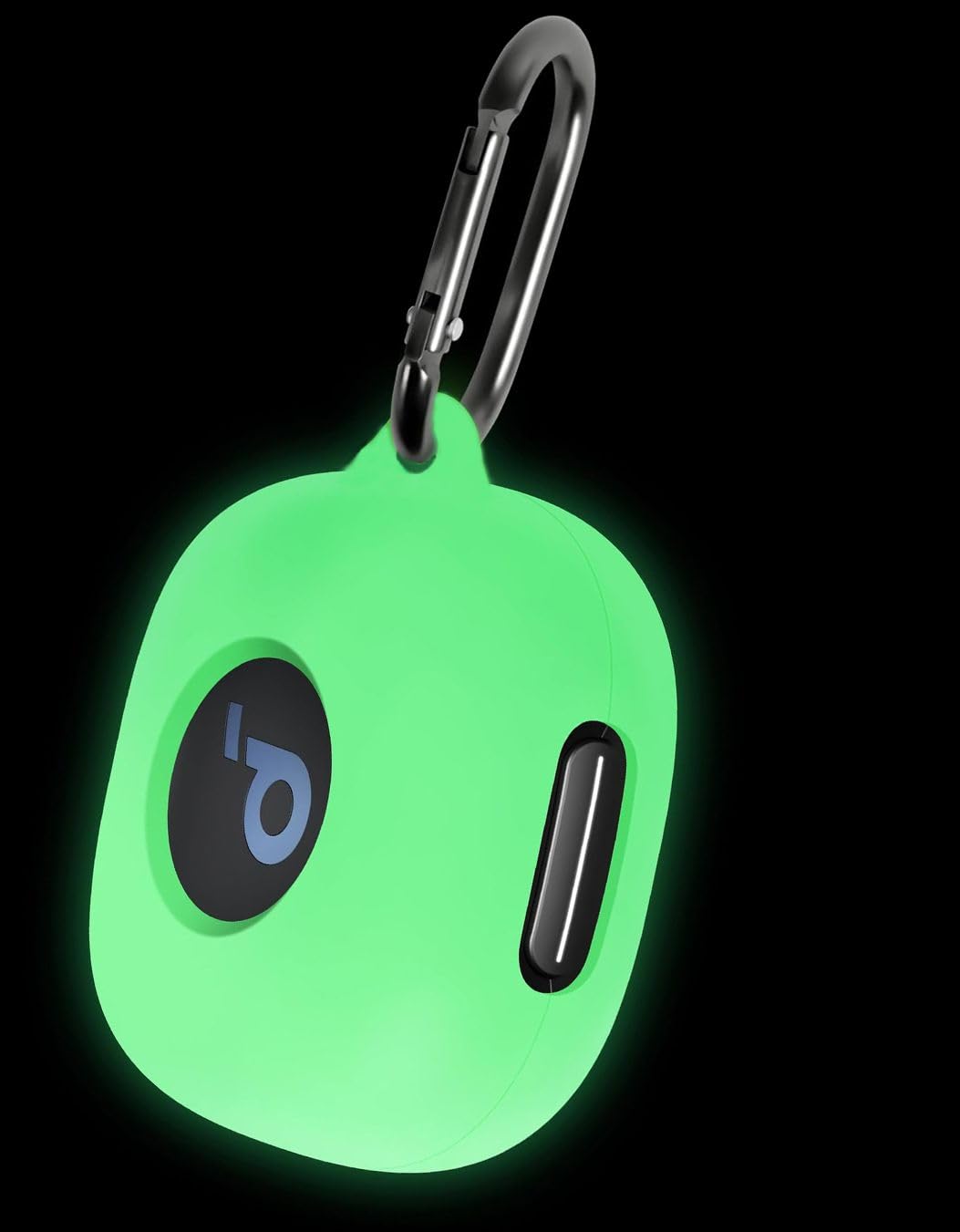 Geiomoo Soft Silicone Case for Anker Soundcore Sport X20, Shockproof Protective Skin Cover with Carabiner (Luminous Green)