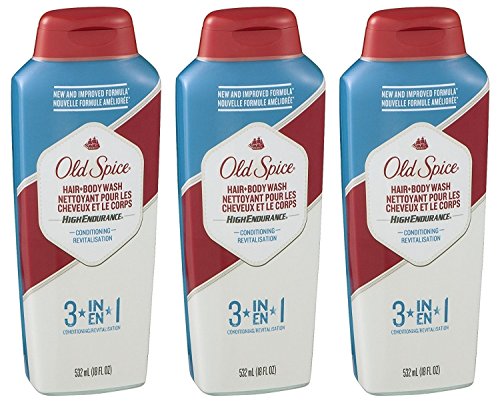 Old Spice High Endurance Conditioning Hair & Body Wash 18 Fl Oz (Pack of 3) by Old Spice