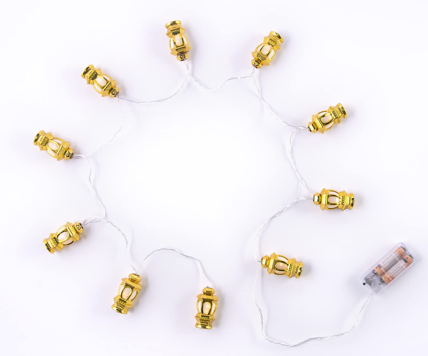 HilalFul Decorative LED String Light - Lanterns | Fairy Lights for Indoor and Outdoor | Home Decoration in Ramadan, Eid, Wedding | Hanging Lighs for Bedroom Décor | Battery Operated | Islamic Theme