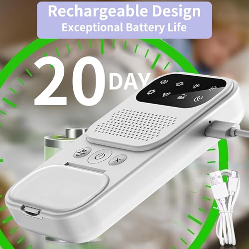 Kabelloser Bettnässer Alarm Kinder, Pipi-Alarm mit Automatischer Reinigungs, Bettnässensor mit Vibration und Klingelton, USB-Aufladung Pee Alarm für nächtliches Töpfchentraining Überwindun