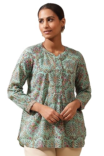 T-shirt imprimé finitions soignées vert brouillard W for Woman