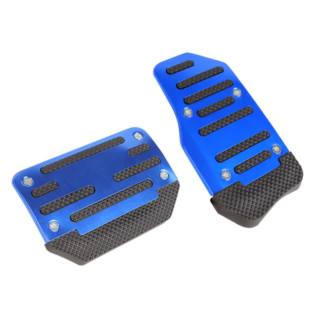 DONGKER Car Pedal Covers,2 PCS Aluminum Non-Slip Gas Brake Pedal Cover with Screws for Most Car Vehicle