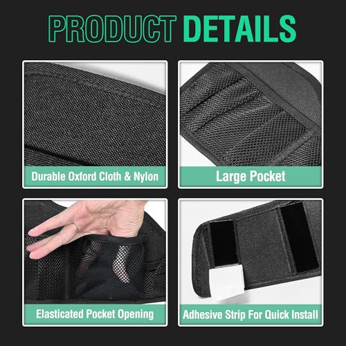 Organizador para tapa de maletero lateral con 3 bolsillos de malla de gran capacidad y 2 bolsas de almacenamiento desmontables, compatible con Can-Am Spyder F3-L/F3-T (2016-2025) miniatura 5
