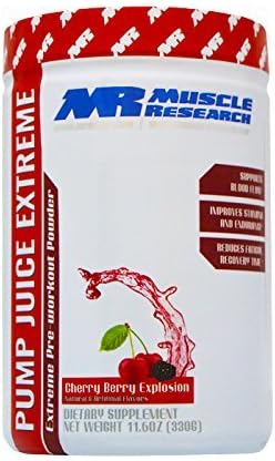 Pump Juice Extreme Cherry Berry Explosion by Muscle Research 30 Servings