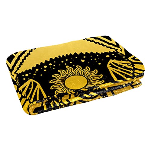 Couverture d'insectes dorés plaid doux chaud lit canapé plage 150x100cm
