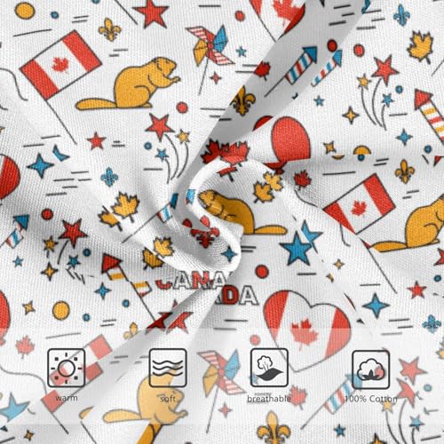 Boys' Exclusive Briefs Toddler Underwear 95% Combed Cotton Boxerbriefs 2T Canadian - Themed Pattern 333