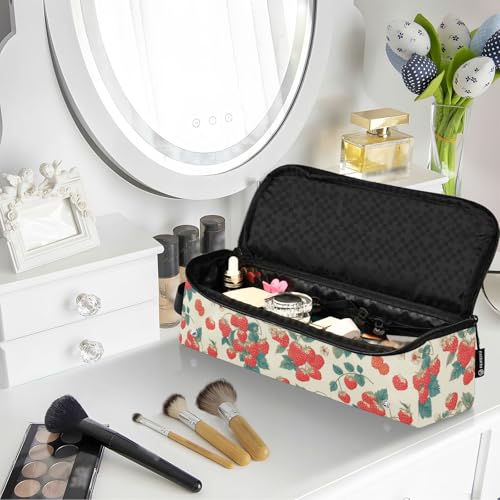 Bolsa de viaje beige para herramientas de cabello resistente al calor miniatura 6