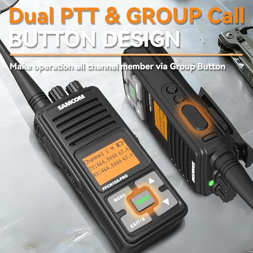Image of SAMCOM FPCN10A-PRO Long Range 2 Way Radios UHF Walkie Talkies (2 Pack)