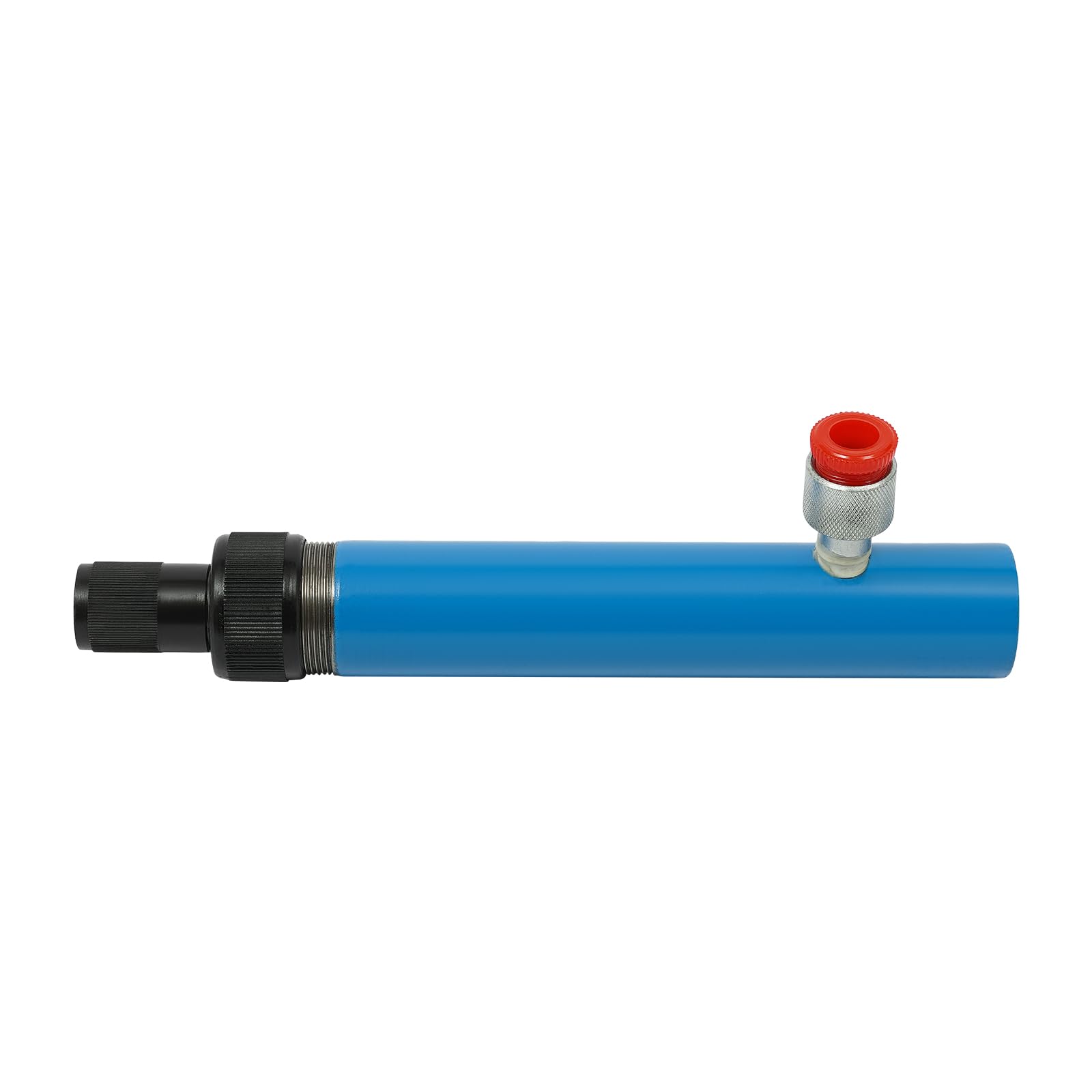 OUKANING Cric idraulico compatto 4T, per officina/garage (blu) | Sollevatore idraulico 4T, robusta struttura in acciaio, salvaspazio per aree di lavoro strette, con valigetta