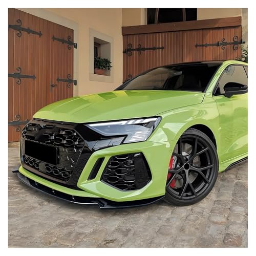 Diffuseur pare-chocs avant RS3 8Y 2021-2024 spoiler noir brillant