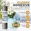 VGOLTD Permanent Adhesive Vinyl Roll βGlossy Self Adhesive Cutting Vinyl Easy Weed Vinyl for Decals Mugs Car Stickers & DIY Crafts Compatible with Cricut & Silhouette Machines (Dark Grey, 30 x 100 cm) #3