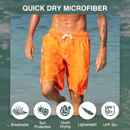 Kanu Surf Men's Barracuda Swim Trunks, 9-inch Inseam (Regular & Extended Sizes)2