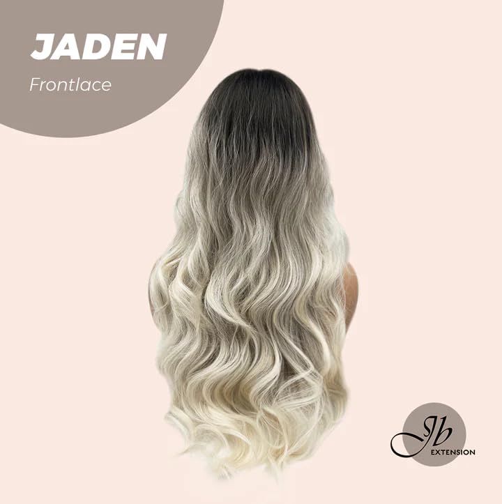 Miniatura 3 de JADEN - Peluca de encaje frontal precortada, balayage, rubio degradado, pelucas sintéticas para mujer, pelucas sintéticas naturales para uso diario