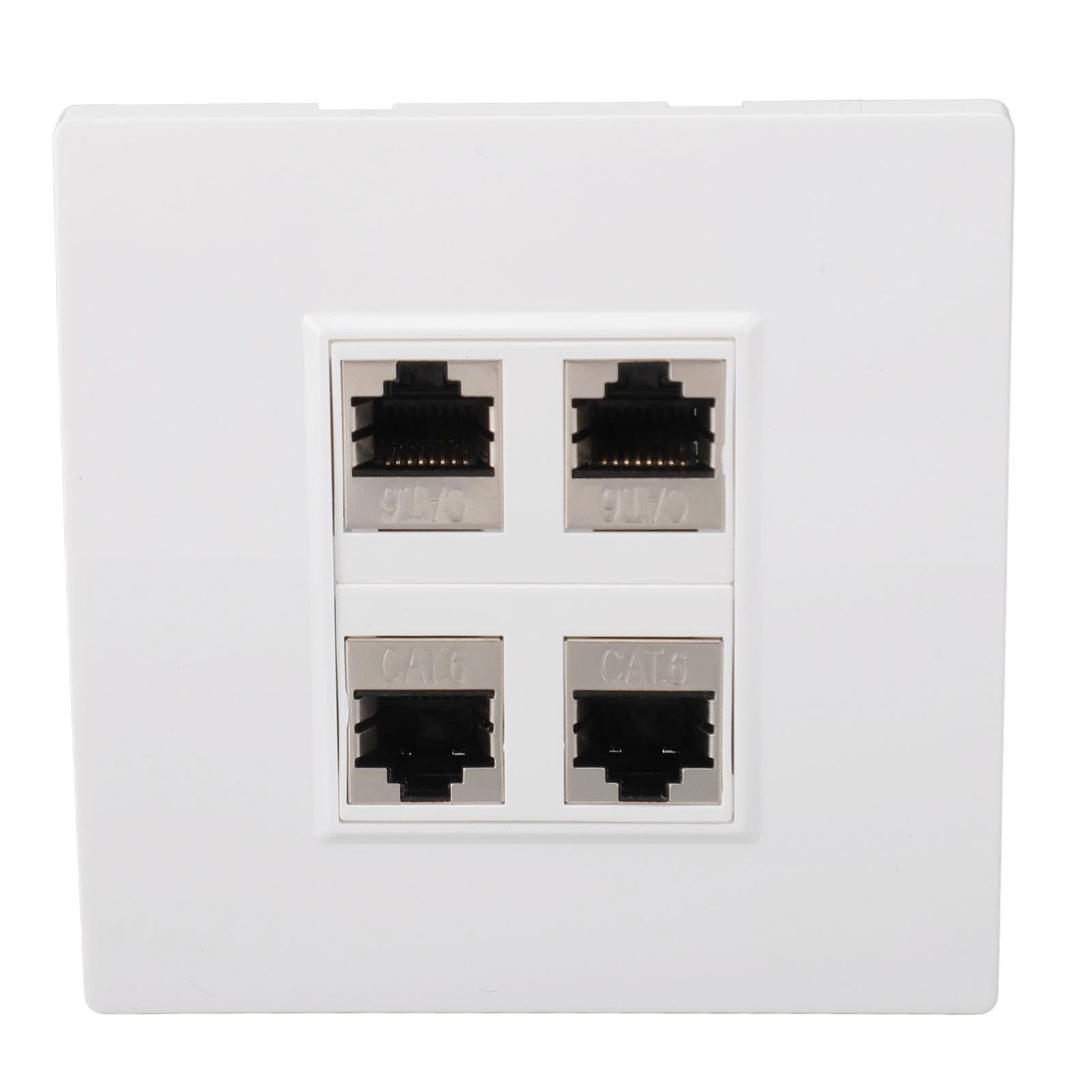 Płyta Czołowa Ethernet CAT6 4-portowy żeński do żeńskiego Gniazdo ścienne do Kabla Ethernet Gniazdo Sieciowe do CAT5 CAT5E CAT6 CAT6A