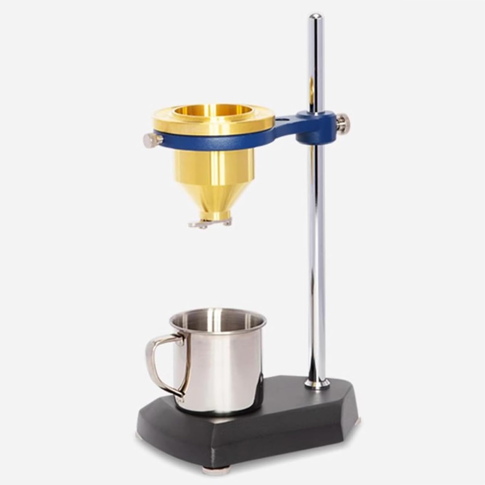 McbeAn Flow Viscosity Cup for Coating, Immersion Brass Viscosity Cup, 100mI Capacity, Outflow Hole 4mm, Pure Copper Cup Body, Height Adjustable, for Paint Varnish Lacquer Inks