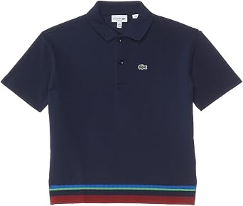 Lacoste Boys Oversized Short Sleeve Color Blocked Polo Shirt