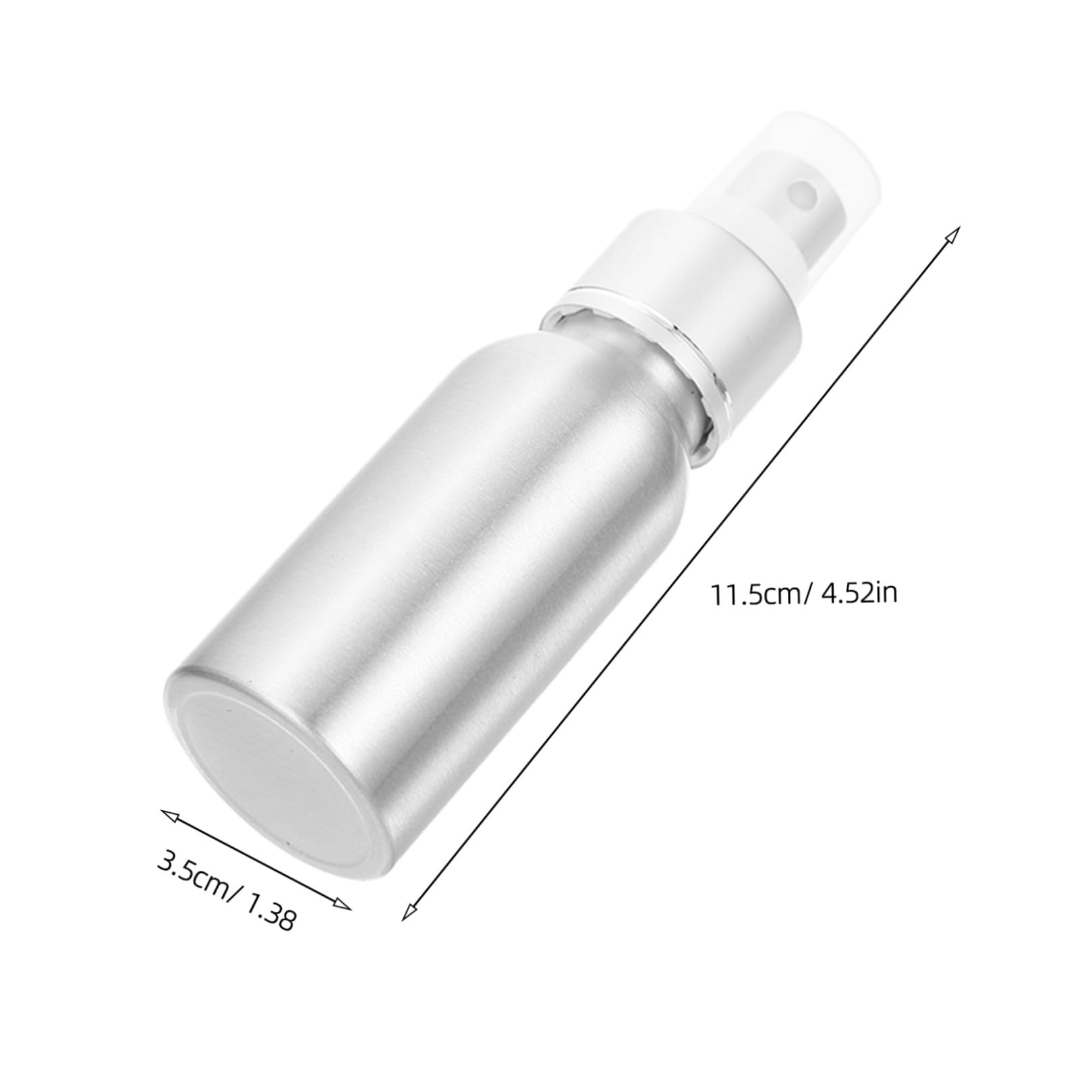 Supvox 2 Stück Wiederbefüllbare 50ml Cocktail Sprühflaschen aus Aluminium und Pp Tragbare Bitterflaschen für Zuhause und Reise Silberfarbene Leere Flüssigkeits Sprayer