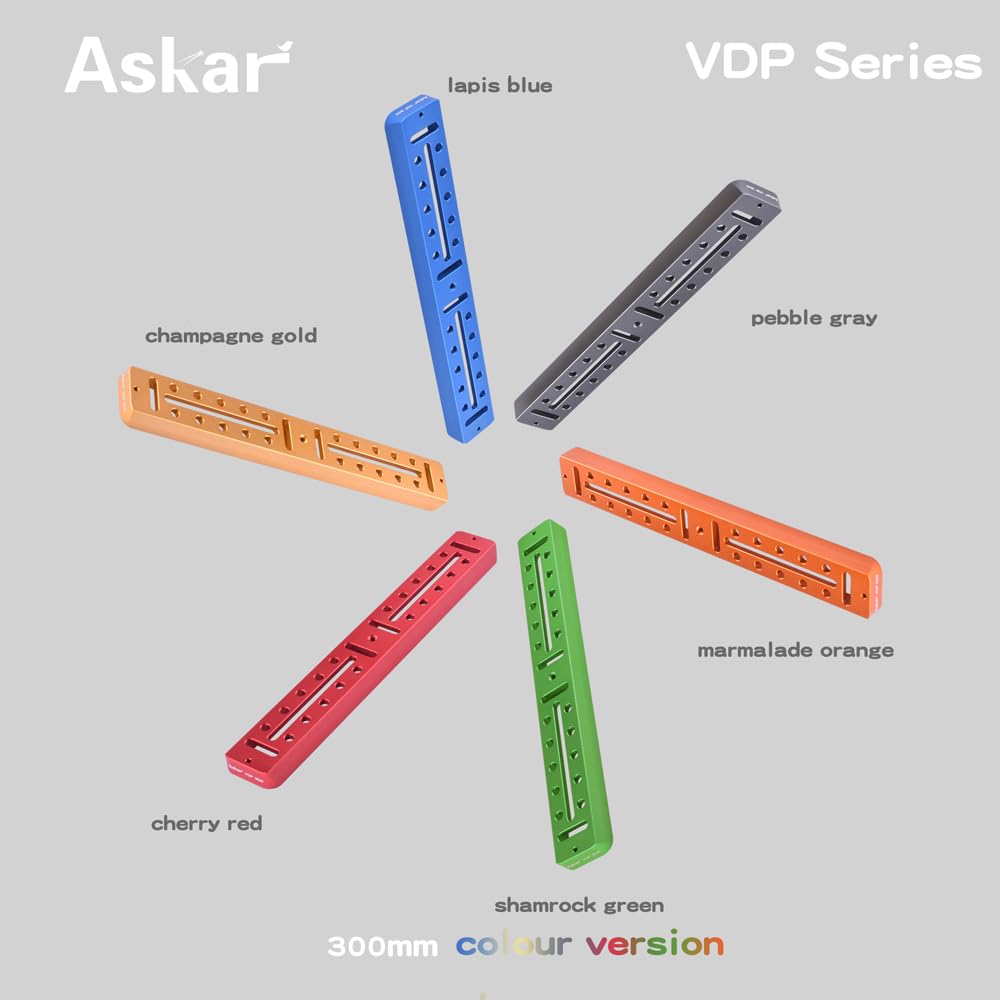 Askar Universal Vixen Dovetail Plate 300mm 11.81’’ Length Rail Bar Metal Mounting Plate Saddle, Telescope Accessories for Astrophotography Tripod?Color? (Lapis Blue)