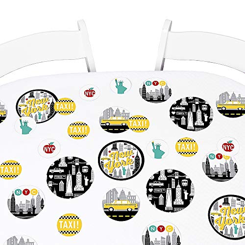 Big Dot of Happiness NYC Cityscape - New York City Party Giant Circle Confetti - Party Decorations - Large Confetti 27 Count