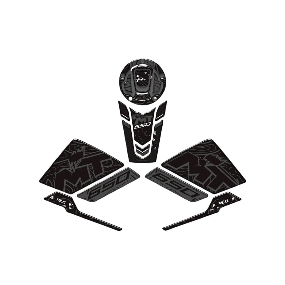 Autocollant réservoir moto 650MT protection premium essence huile