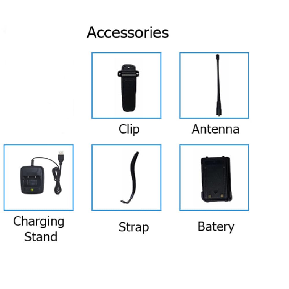 Do radia BaoFeng UV-10R Walkie Talkie, dwupasmowe ręczne Walkie Talkie, wyświetlacz LED o wysokiej wydajności Walkie Talkie do użytku na zewnątrz (niebieski)