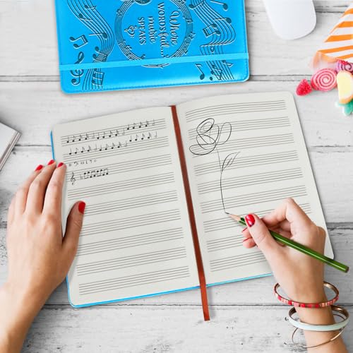 66% Off Music Notebook Set - 2 PCS Blank Sheet Manuscript Paper