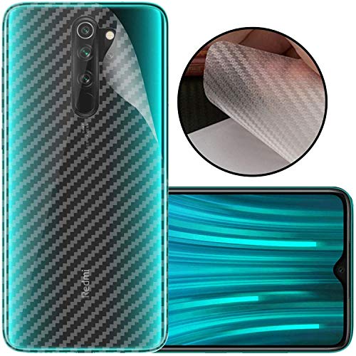 Image of Compatible with Redmi Note 8 Pro Back Screen Protective Film Carbon Fiber Skin Transparent Screen Guard Sticker