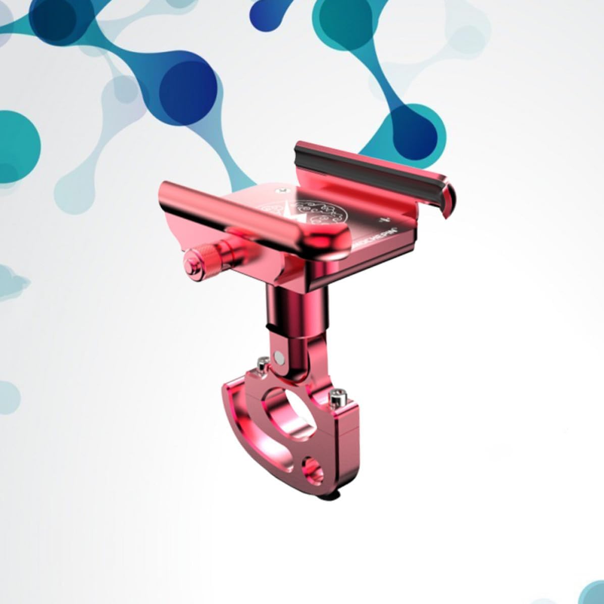 Totority Phone Holder Suitable for 20-28mm Tube Mountain Bike Aluminium Alloy Handlebar Mount with 360 Degree Rotation and Non-Slip Design for Safe Biking and Navigation