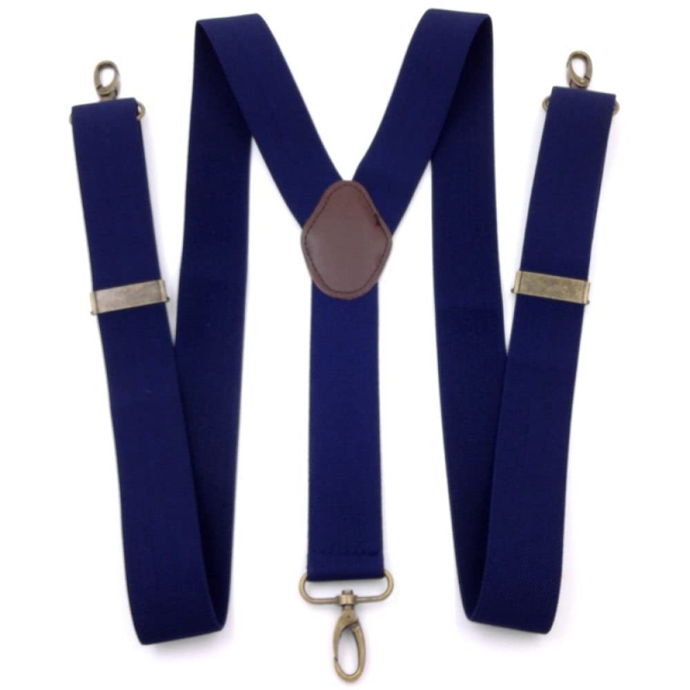 Bretelle uomo, bretelle uomo, Bretelle elastiche da uomo da 3,5 * 120 cm, 3 clip, fibbia a gancio, jockstrap da uomo, bretelle larghe da uomo