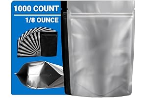 5.25" x 3.75" 6mil Smell Proof Mylar Bags for Dispensaries