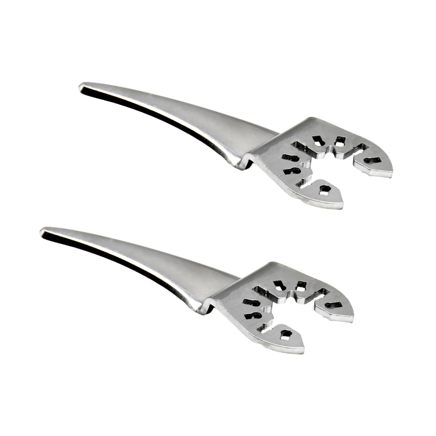 jitterbug (2 Packs) Cold Knife Blade Bent Curved Windshield Cutting Blades for Car Door Window Seal Cutter Windscreen Removal Tool - Fit All Major Brands of Oscillating Tool