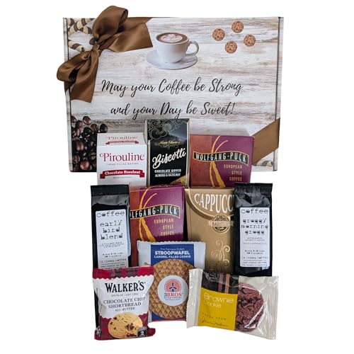 Gourmet Coffee Gift Box | Coffee Lover Gift Basket for...