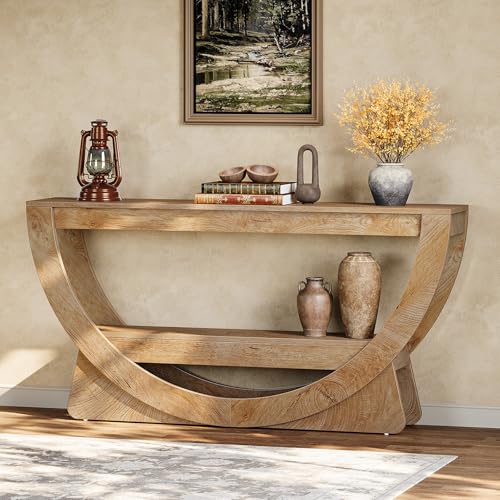 Console d’entrée industrielle 160 cm avec étagère Tribesigns