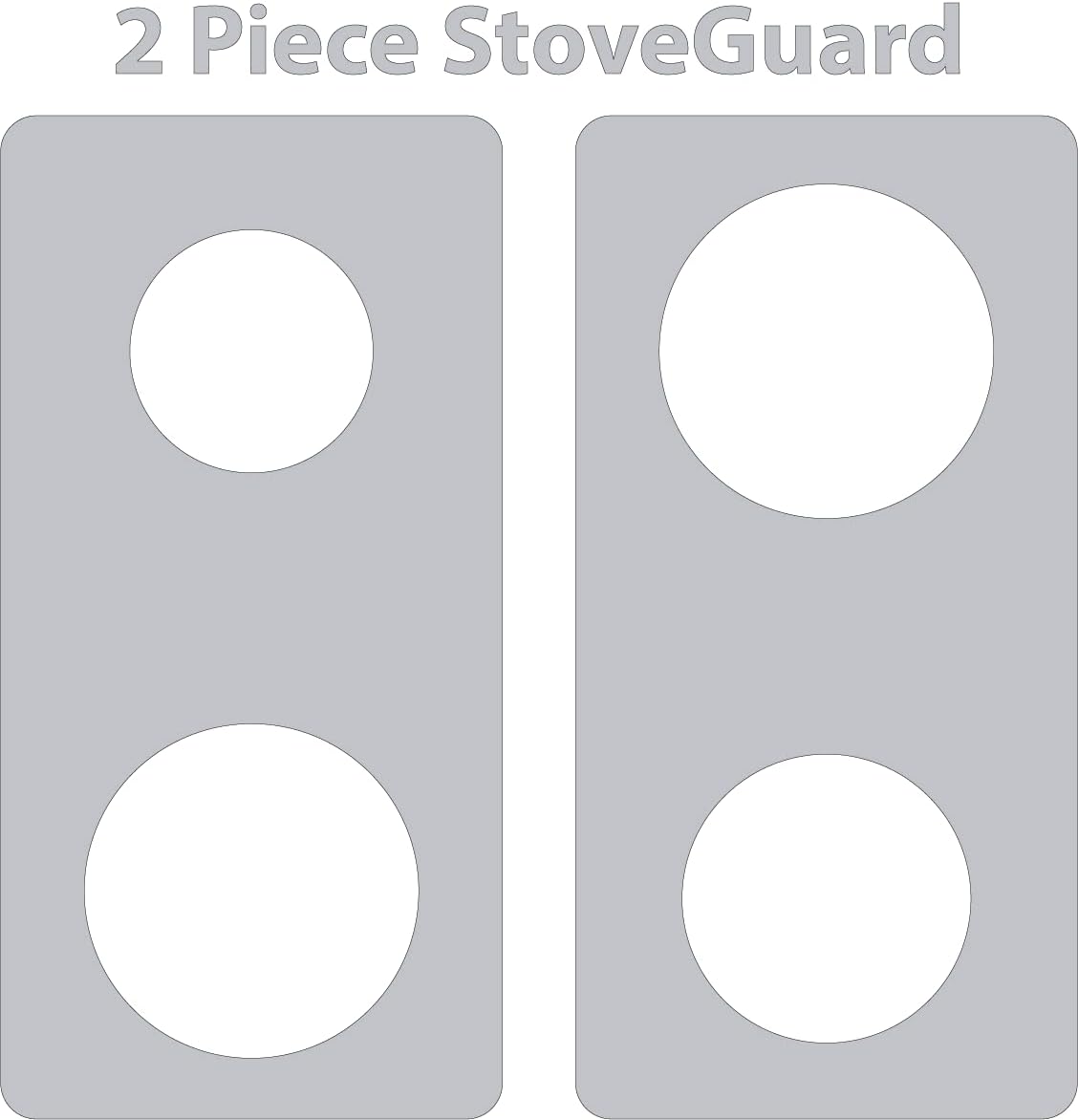 StoveGuard Model# KCGD500GSS00, USA-Made, Custom Designed & Precision Cut Stove Coverfor Gas Stove Top, Lite KitchenAid Gas Range Stove Top Protector