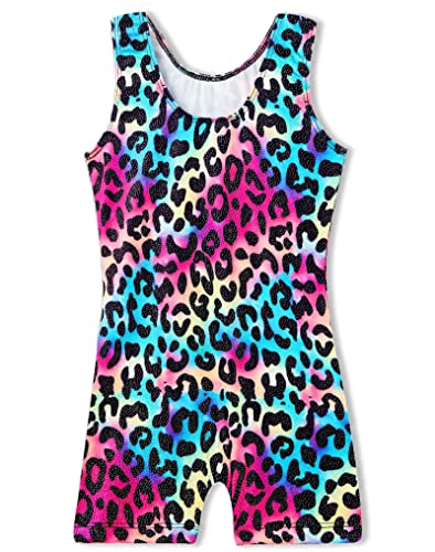 Image of Domusgo Toddler Leotard Gymnastics Long Sleeve, Sparkly Tumbling Dance Leotards for Baby Girls Kids Teens 2-14 Years