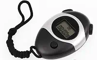 Cronômetro Digital Profissional Display LCD Para diversos tipos de esportes Preto e Prata