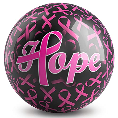 On The Ball Bowling KR Strikeforce Hope for The Cause Pink Ribbon 12lb Bowling Ball Made of Polyester (12)