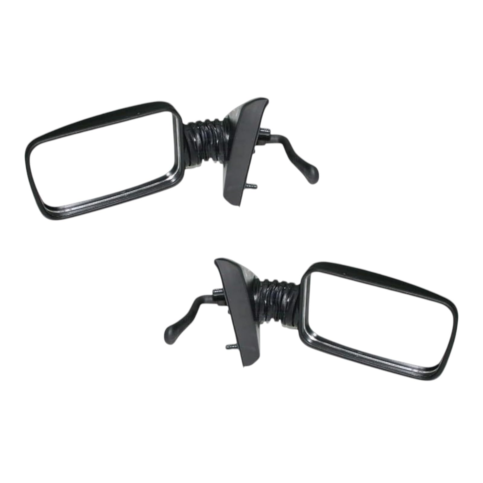 Set 2 Specchietti Retrovisori Adatto per PANDA 141 dal 1980 al 2003 NERO Regolazione Manuale con Leva (Coppia - Destro+Sinistro)