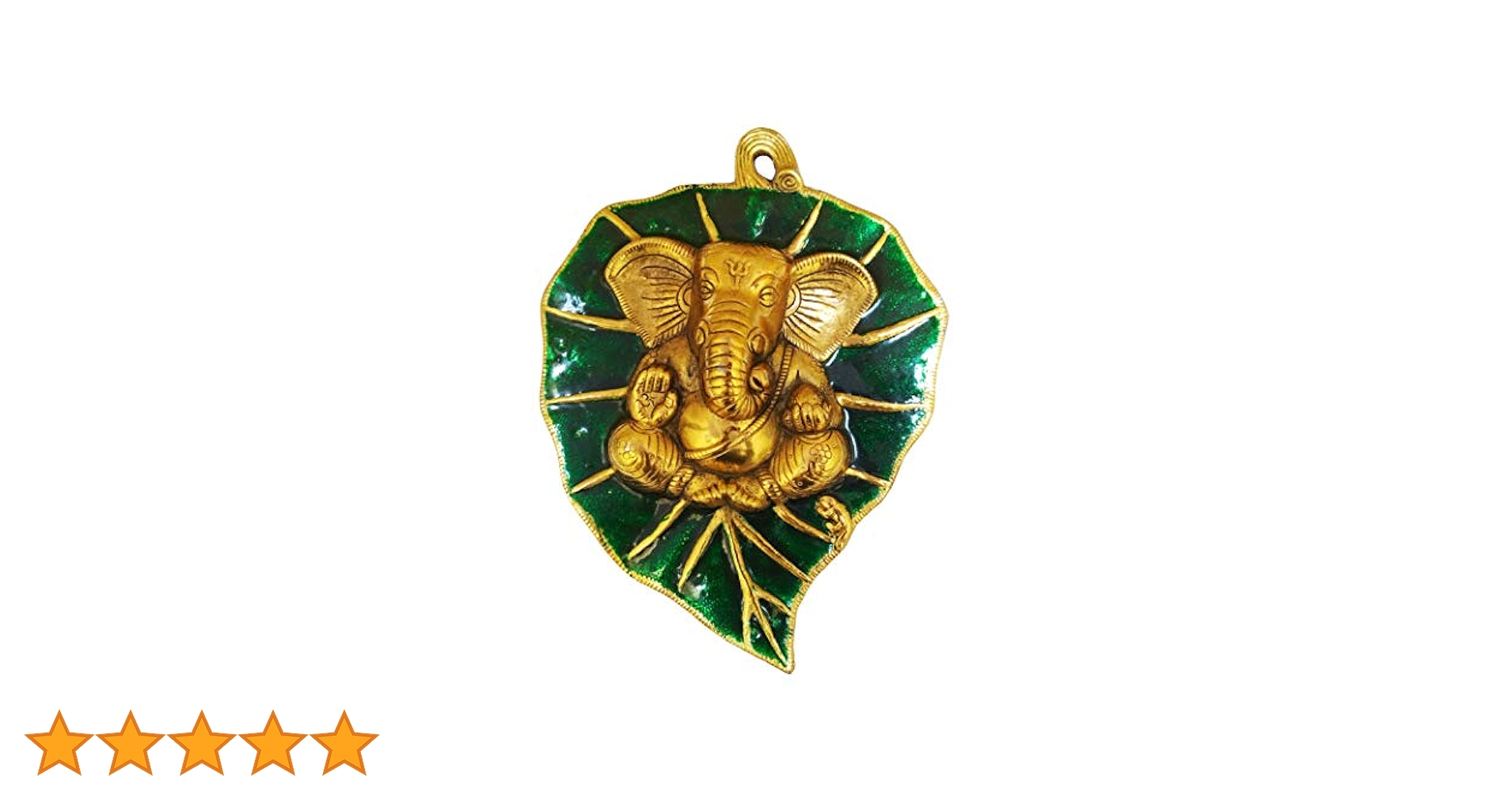 ガネーシャの壁掛け(金属製) Amazon.co.jp: eCraftIndiaシルバーロードガネーシャオンオム