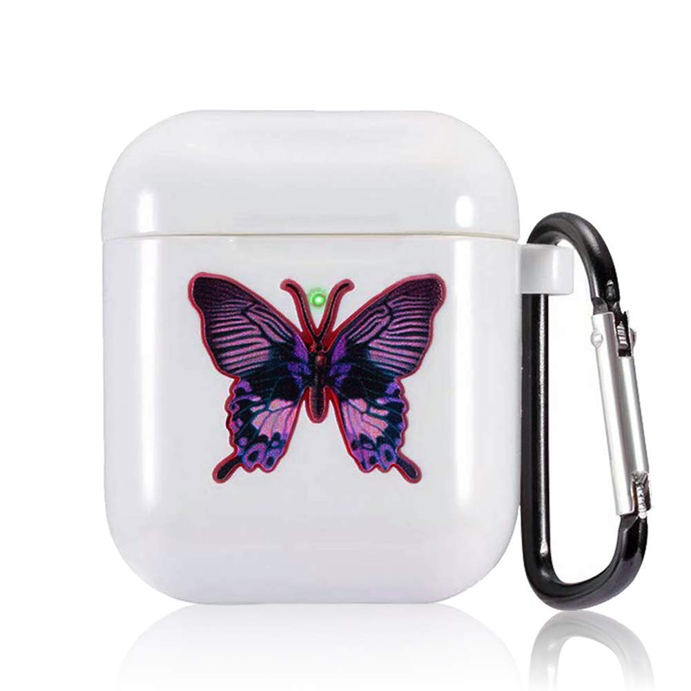 Compatible Airpods Case Full Protective Soft Silicone Cover Skin for AirPods 1 & 2 Wireless Charging Case Shockproof Anti-Fingerprint CRAZY PANDA 2019 Newest