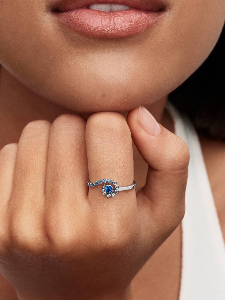 PANDORA Damenring Disney Vaiana (Moana) Ozeanwelle Silber 194641C01