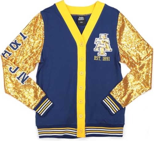 Big Boy North Carolina A&T Aggies S9 Womens Cardigan [Navy Blue] - ID#42792-115-85-0-0