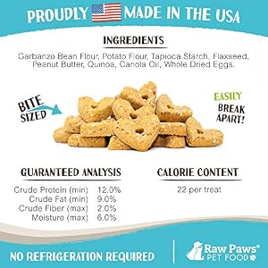 Raw Paws Grain-Free Biscuits for Dogs - Peanut Butter Recipe, 10-oz - Crunchy Dog Treats Made in USA - Corn, Wheat & Soy Free PB Dog Treats - Heart Shaped Puppy Biscuits - Peanut Butter Dog Biscuits Raw Paws Grain-Free Biscuits for Dogs – Peanut Butter Recipe, 10-oz – Crunchy Dog Treats Made in USA – Corn, Wheat & Soy Free PB Dog Treats – Heart Shaped Puppy Biscuits – Peanut Butter Dog Biscuits