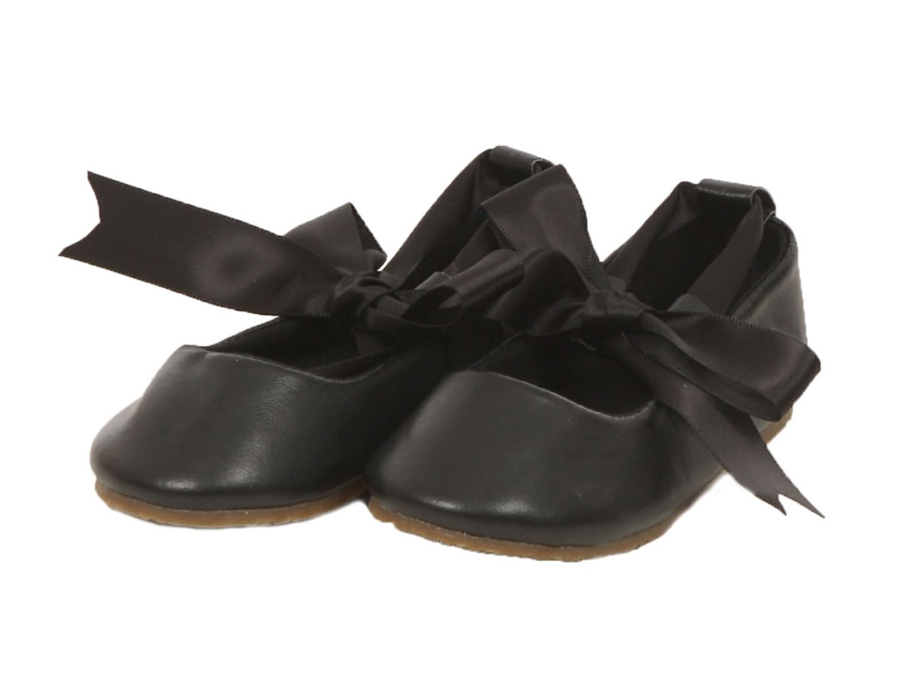 Ballerina Ribbon Tie Rubber Shoes Cinderella Flats Toddler Party