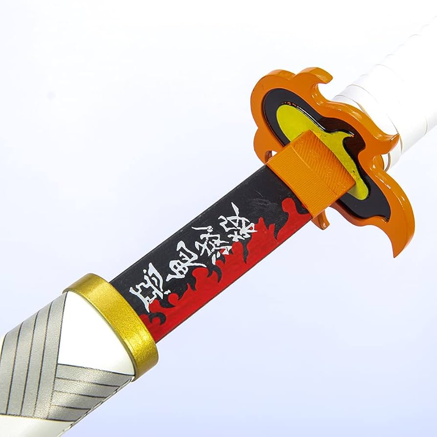 鬼滅の刃 炎柱 煉獄杏寿郎 日輪刀 模擬刀 日本刀 模造刀 武具 舞踊刀 日輪刀】Kyojuro Rengoku Nichirin Blade - Demon Slayer