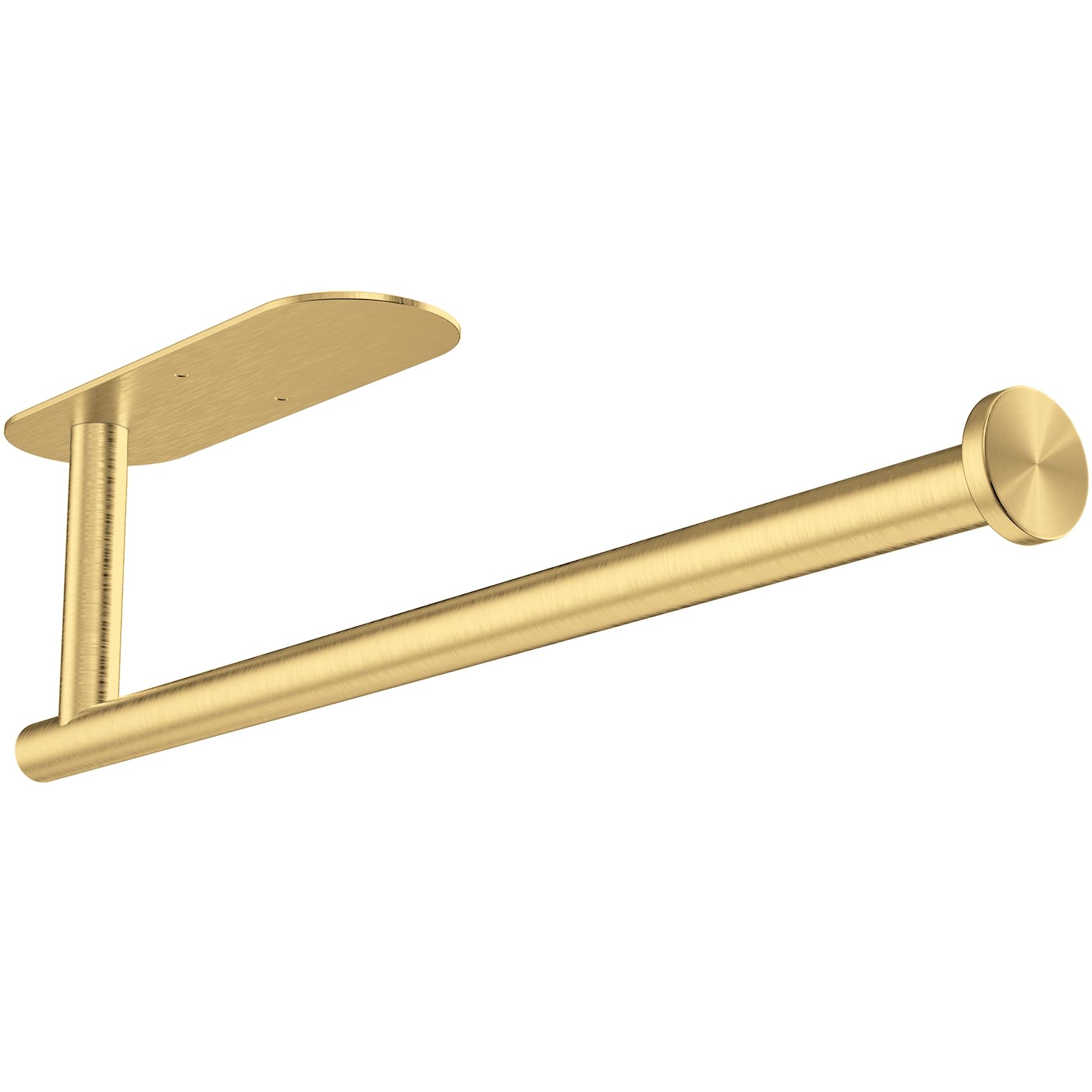 Gold Paper Towel Holder Under Cabinet, Adhesive Paper Towel Roll Holder Stick on Wall, Stainless Steel Towel Paper Holder for Bathroom Kitchen