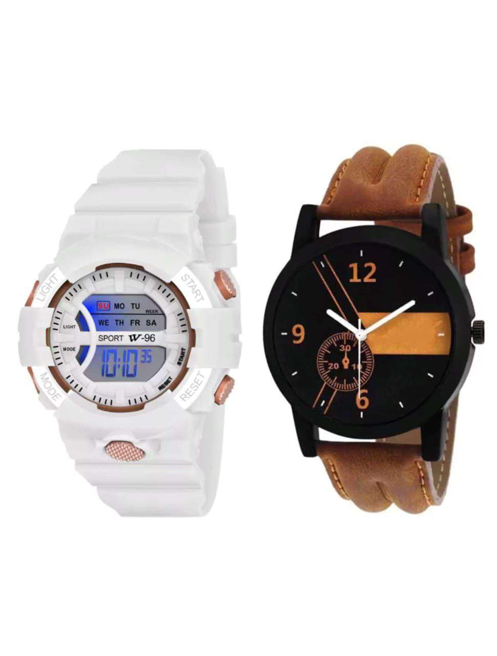 AARATI ENTERPRISE Stylish Analog Leather Belt Watch and Sports Digital Watch Combo for Boys and Men (Combo 19) (B0CJ9BQNLT) Amazon Price History, Amazon Price Tracker