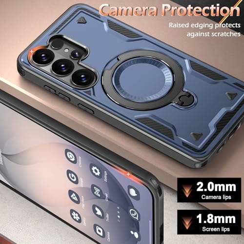 Image of for Samsung Galaxy S26 Ultra Case Magnetic with stand, with Mag-Safe, with Screen Protector, Wireless Charging, Shockproof for Samsung S26 Ultra 5G Phone Case, Ring Holder Cover for Samsung S26 Ultra