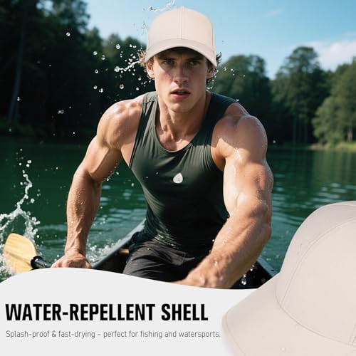 Image of AOPREL Baseball Cap Breathable Mesh Golf Hat Quick Dry Adjustable Baseball Hats for Men and Women Sport Running Workout