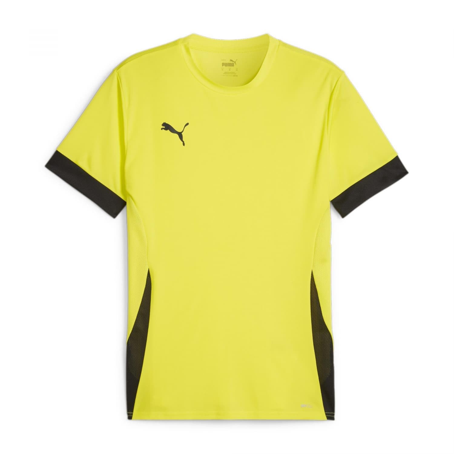 PUMA Unisex Teamgoal Matchday Jersey Jr Football Shirt, Fluro Yellow PES-puma Black-puma Black, 164 EU